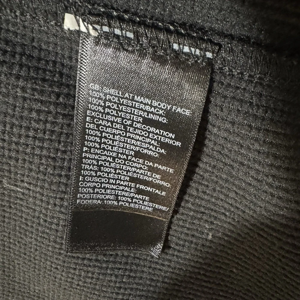 The North Face Mens Sz XL‎ Gray Puffer Vest Full Zip Pockets Corp Logo